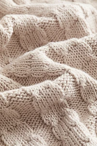 Cable-Knit Baby Blanket