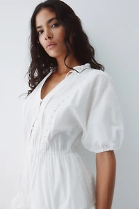 Robe en coton plumetis