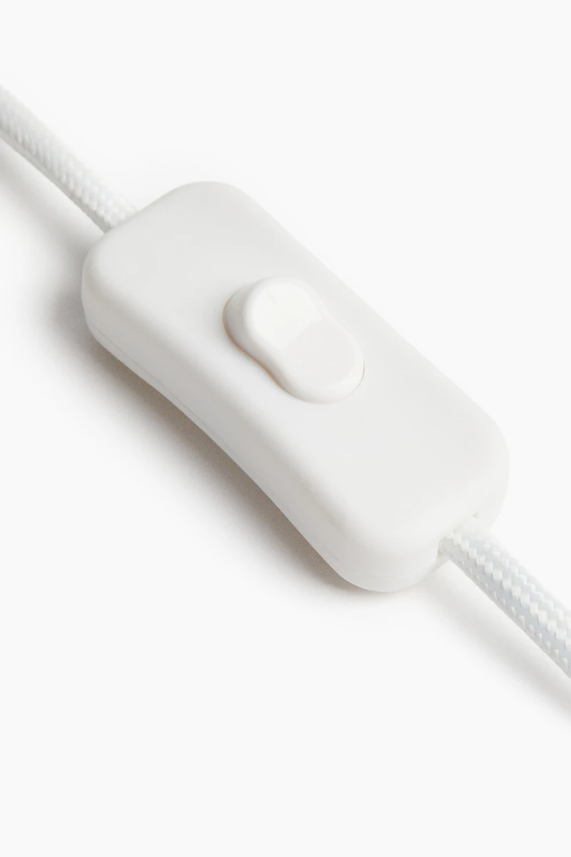 Pied de lampe cannelé en grès cérame