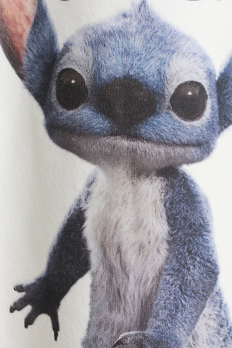 Oversized Sweatshirt with Printed Motif