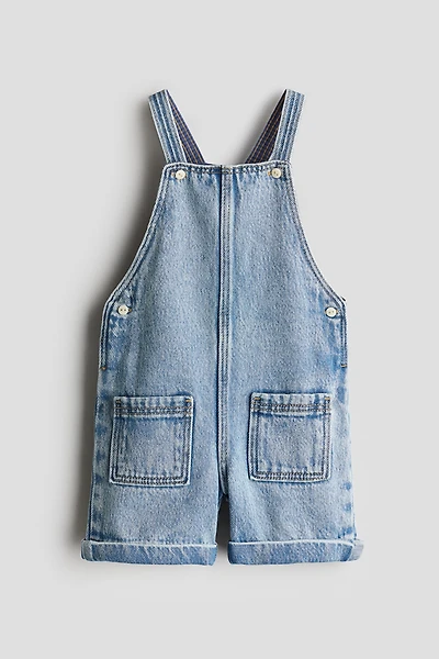 Denim Overall Shorts