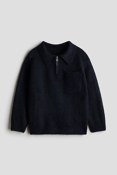 Half-Zip Polo Sweater