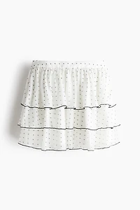 Tiered Lyocell-Blend Skirt