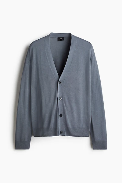 Regular Fit Fine-Knit Cardigan