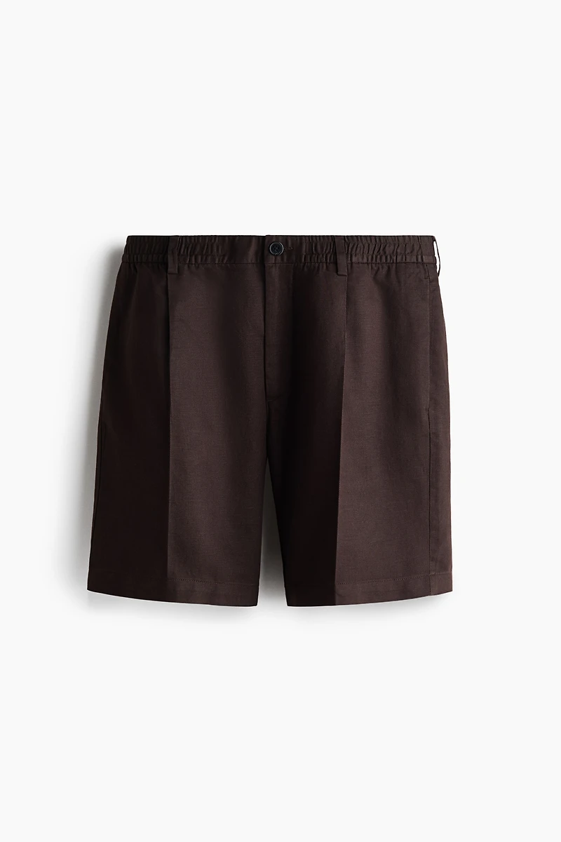 Relaxed-Fit Linen-Blend Shorts