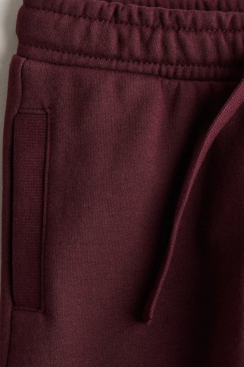 Wide Brushed-Inside Joggers