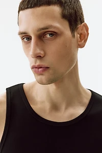 Slim-Fit Ribbed Tank Top