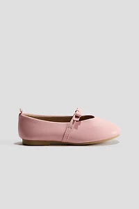 Appliquéd Ballet Flats