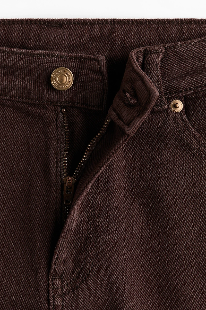Straight-Leg Twill Pants