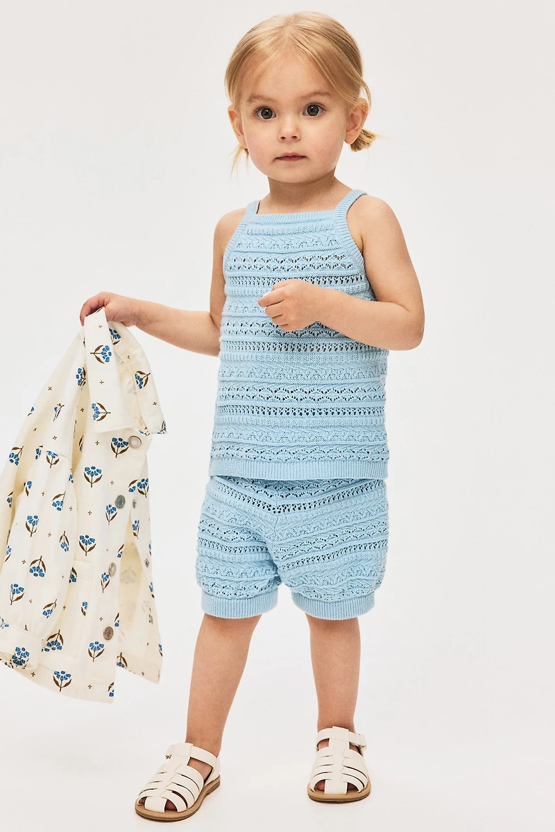 2-Piece Pattern-Knit Set