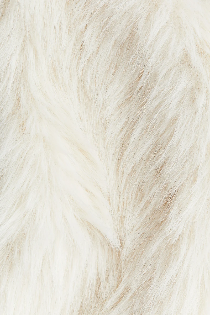 Veste sans manches duveteuse