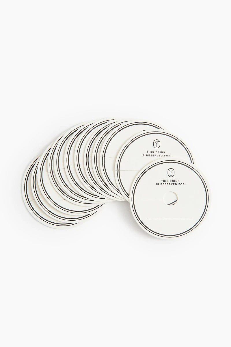 Lot de 12 marque-verres
