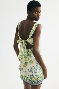 Sleeveless Open-Back Dress