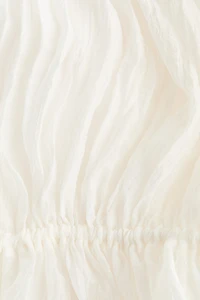 Drawstring-Detail A-Line Dress