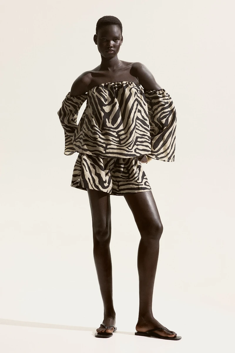 Haut à épaules dénudées