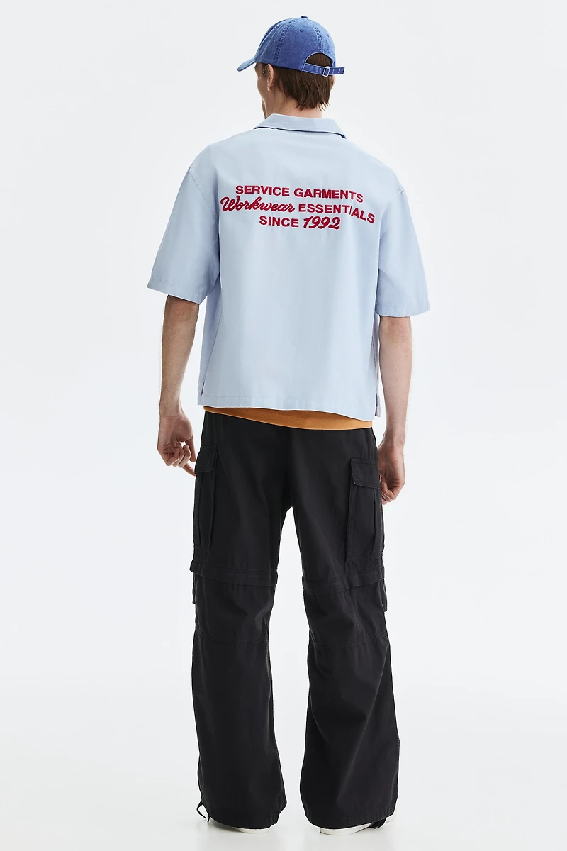 Relaxed-Fit Short-Sleeved Utility Shirt