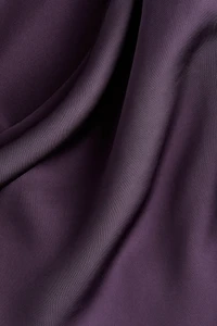 Scarf-Detail Satin Top