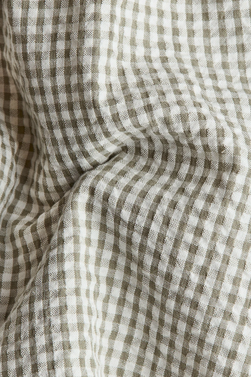 Flutter-Sleeved Cotton Dress