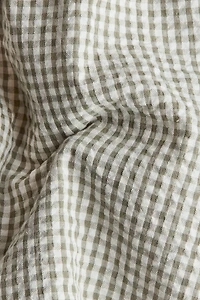 Flutter-Sleeved Cotton Dress