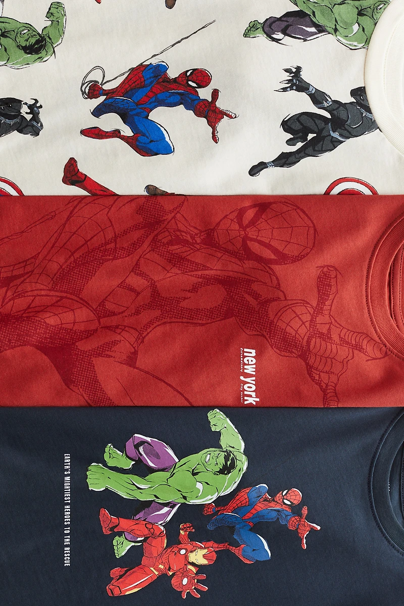 3-Pack Printed T-Shirts