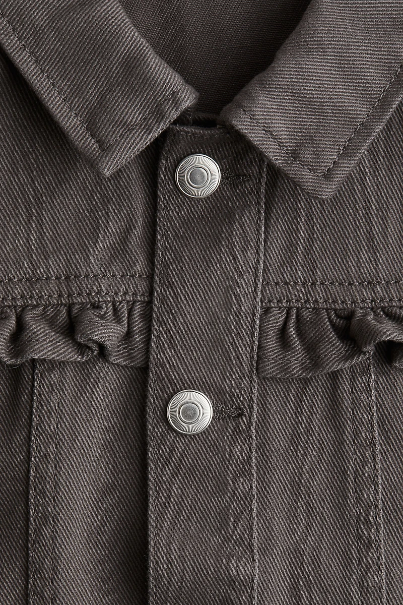 Veste volantée en sergé