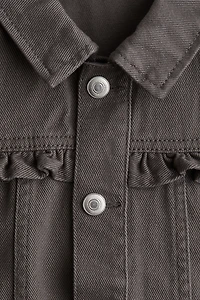 Veste volantée en sergé