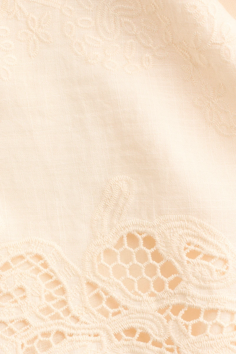 Dress with Eyelet Embroidery