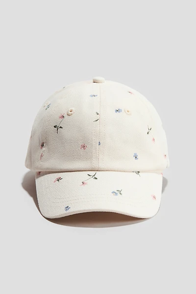 Bow-Detail Cotton Cap