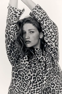 Blouse à enfiler en sergé