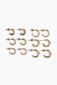 6-Pack Hoop Earrings