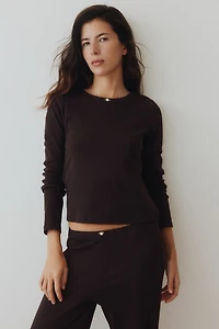 Pyjama en jersey côtelé