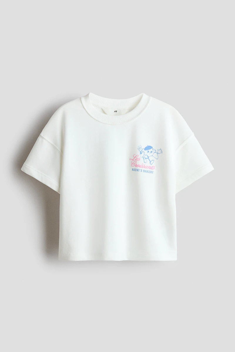 T-shirt en molleton imprimé