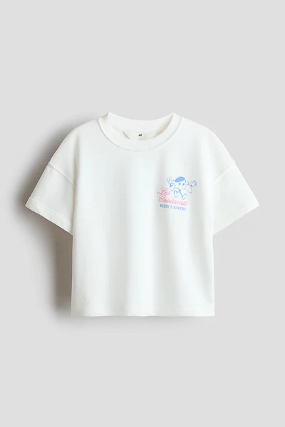 T-shirt en molleton imprimé