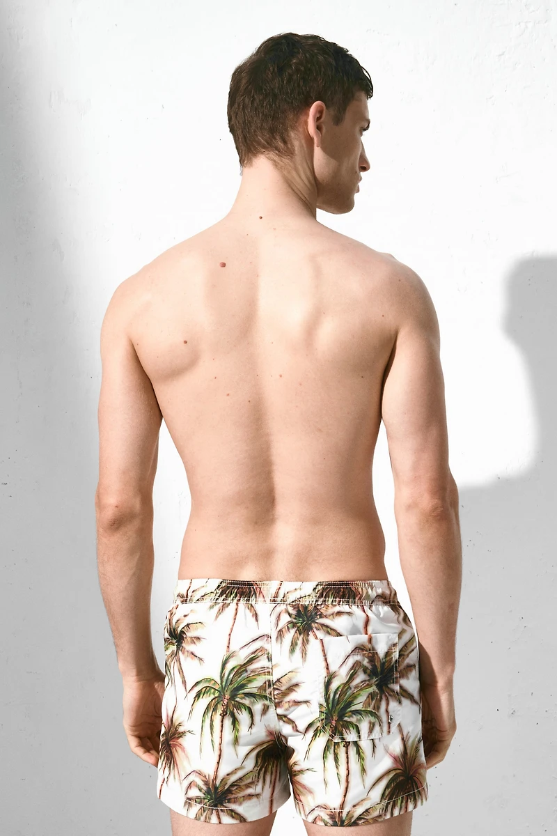 Patterned Swim Shorts