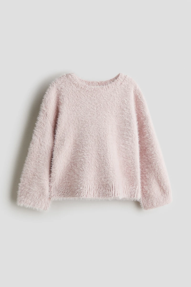 Chandail en fin tricot brossé