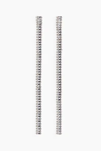 Rhinestone-Chain Earrings