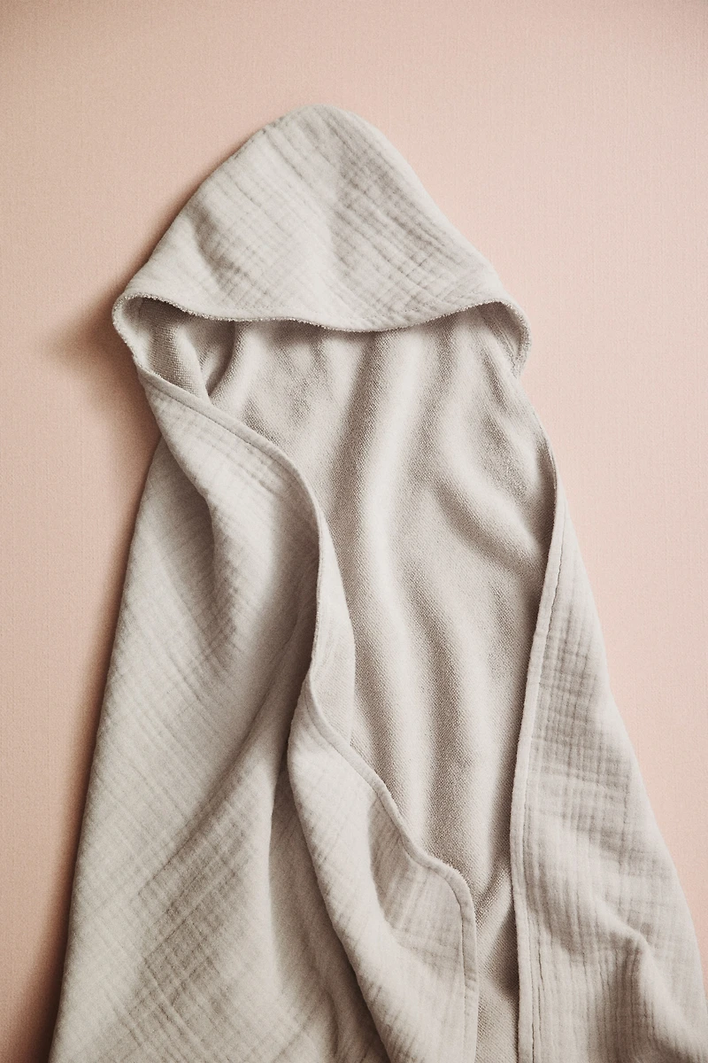 Hooded Muslin Bath Towel