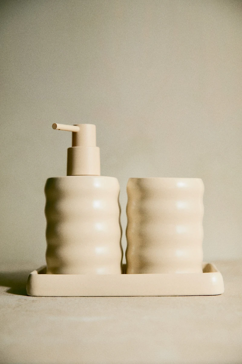 Porte-savon en grès cérame