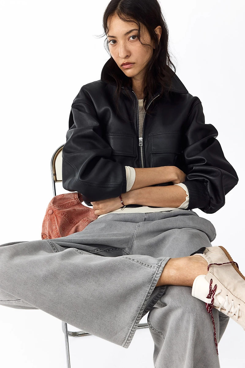 Denim Drawstring Pants