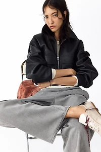 Denim Drawstring Pants