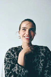 Veste à motif en polar