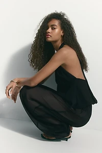 Balloon-Leg Pull-On Pants
