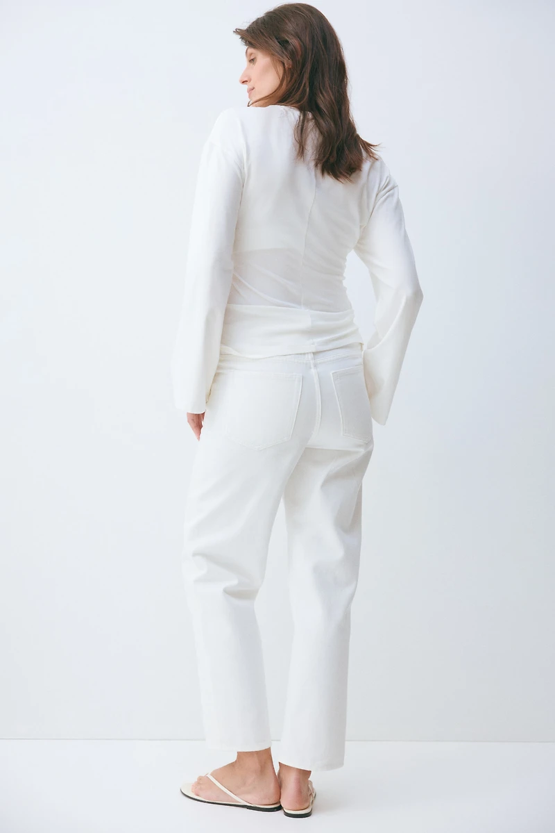 MAMA Straight Ankle Jeans