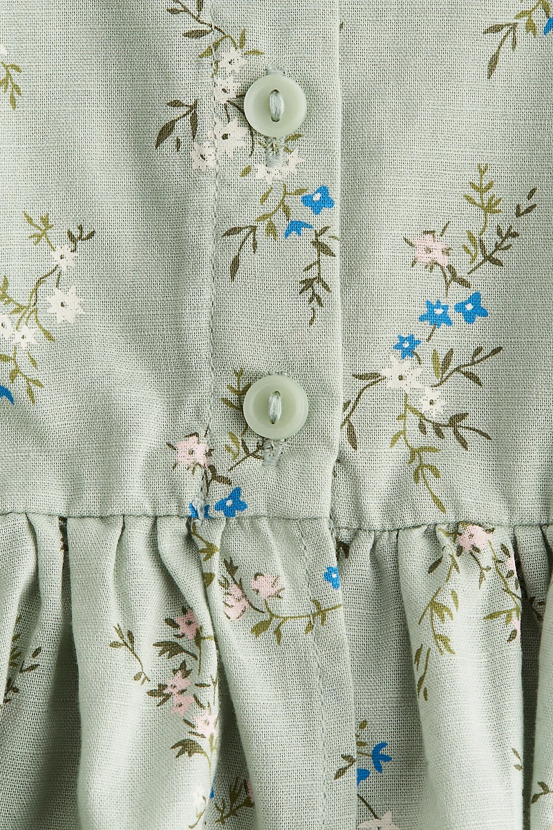 Short-Sleeved Cotton Blouse