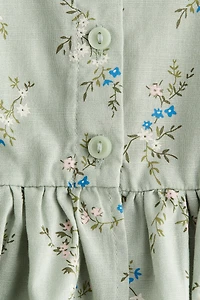 Short-Sleeved Cotton Blouse