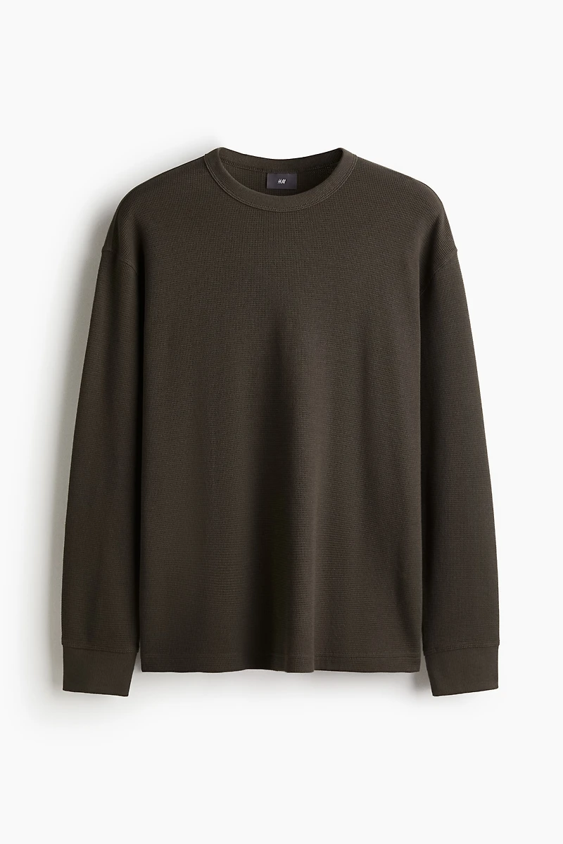 Waffled Cotton Pajama Shirt and Pants