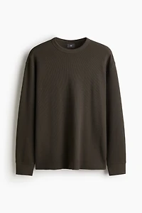 Waffled Cotton Pajama Shirt and Pants