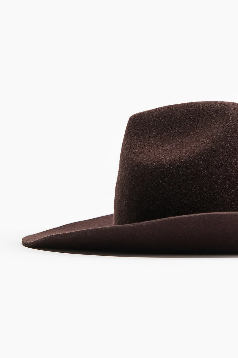 Chapeau de cowboy en laine feutrée