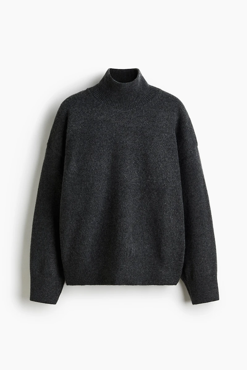 Oversized Mock-Turtleneck Sweater