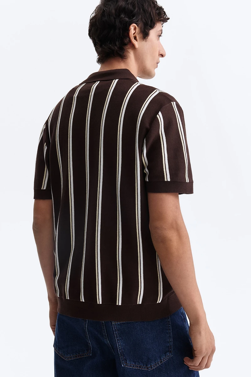 Slim Fit Knitted polo shirt